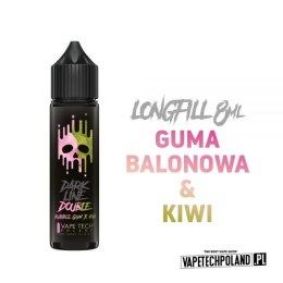 Longfill DARK LINE Double 8/60ml - Bubble Gum Kiwi