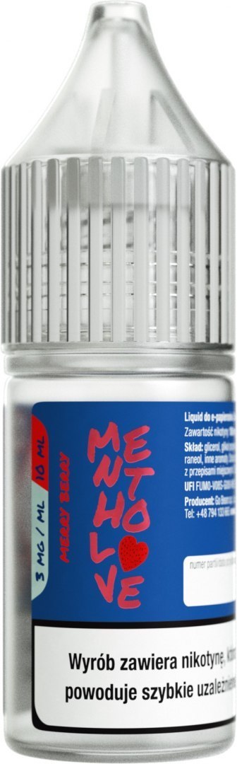 Liquid Mentholove Nicotine - Merry Berry 3mg