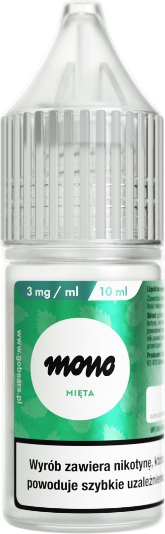 Liquid MONO nicotine - Mięta - 3mg