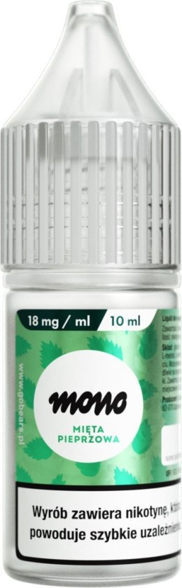 Liquid MONO nicotine - Mięta Pieprzowa 18mg