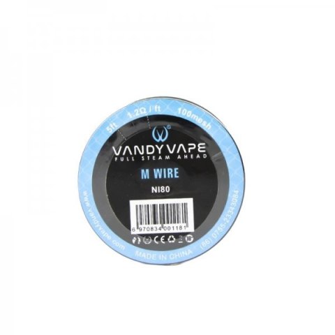Ni80 Mesh wire 100mesh 5ft (1.2 OHM/ft)- Vandy Vape Ni80 Mesh wire 100mesh 5ft (1.2 OHM/ft)- Vandy Vape