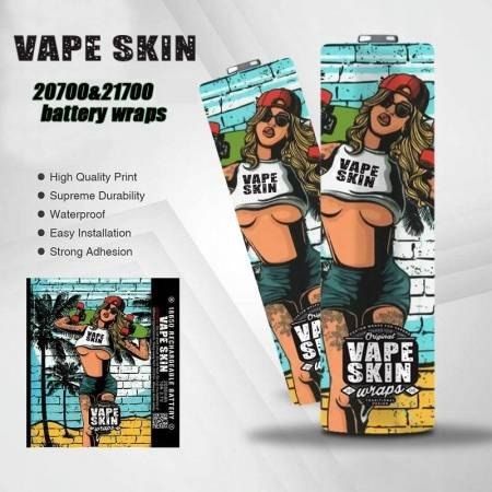 Koszulka Termokurczliwa - Vape Girl - na akumulator 21700/20700 Koszulka Termokurczliwa - Vape Girl - na akumulator 21700/20700