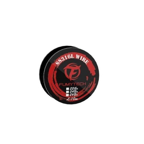 Drut Fumytech - SS316 10m (22ga/24ga/26ga) Drut Fumytech - SS316 10m (22ga/24ga/26ga)