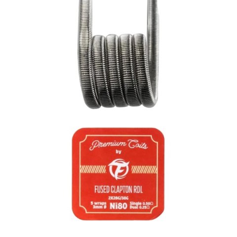 Grzałka Fumytech Fused Clapton RDL Ni80 0.50ohm Grzałka Fumytech Fused Clapton RDL Ni80 0.50ohm