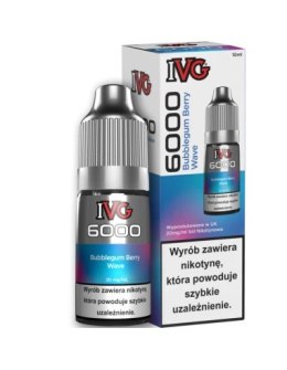 Liquid IVG 6000 Salt Bubblegum Berry Wave 20 mg 10 ml