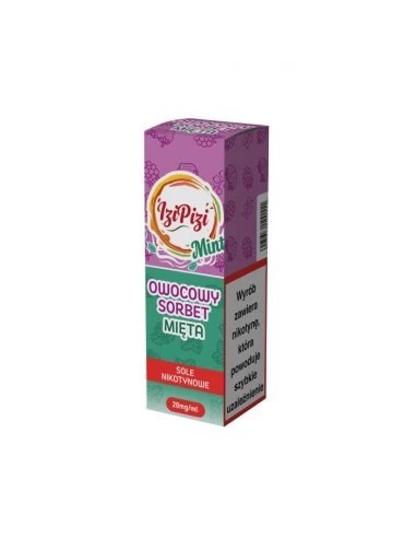 Liquid Izi Pizi Salt - Owocowy Sorbet Mięta 20 mg 10 ml