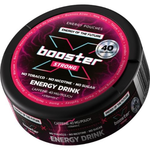 Woreczki kofeinowe X-BOOSTER Energy Drink 40mg Woreczki kofeinowe X-BOOSTER Energy Drink 40mg