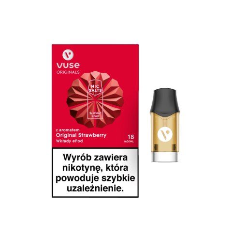 Wkład Vuse Pro - Original Strawberry 18mg/ml