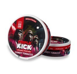 Woreczki Nikotynowe Aroma King Triple Kick - Candy Tobacco 20mg NoNic