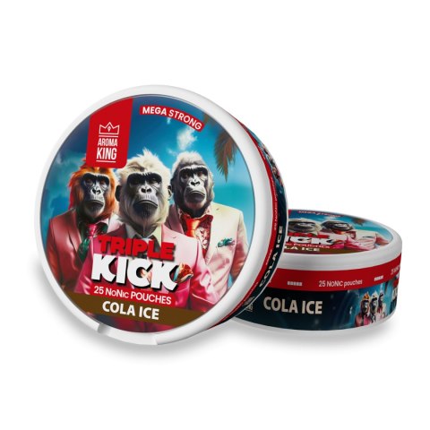 Woreczki Nikotynowe Aroma King Triple Kick - Cola Ice 20mg NoNic Woreczki Nikotynowe Aroma King Triple Kick - Cola Ice 20mg NoNic