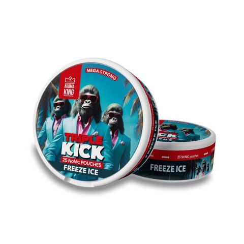 Woreczki Nikotynowe Aroma King Triple Kick - Freeze Ice 20mg NoNic Woreczki Nikotynowe Aroma King Triple Kick - Freeze Ice 20mg NoNic