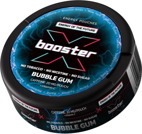 Woreczki kofeinowe X-BOOSTER Bubble Gum 20mg Woreczki kofeinowe X-BOOSTER Bubble Gum 20mg