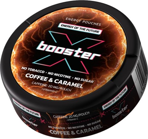 Woreczki kofeinowe X-BOOSTER Coffee Carmel 20mg Woreczki kofeinowe X-BOOSTER Coffee Carmel 20mg