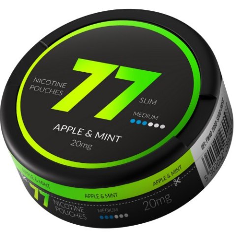 Woreczki nikotynowe 77 Apple Mint 10.4mg Woreczki nikotynowe 77 Apple Mint 10.4mg