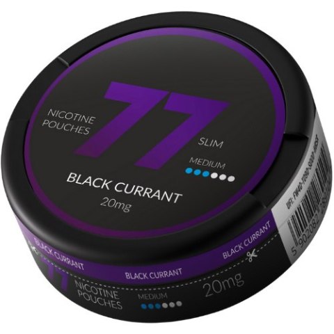 Woreczki nikotynowe 77 Black Currant 10.4mg Woreczki nikotynowe 77 Black Currant 10.4mg