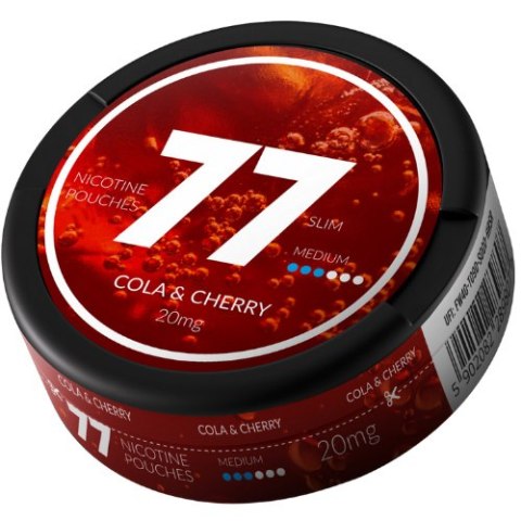 Woreczki nikotynowe 77 Cola Cherry 10.4mg Woreczki nikotynowe 77 Cola Cherry 10.4mg