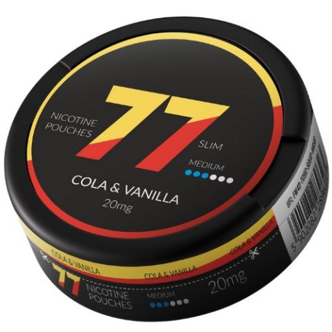 Woreczki nikotynowe 77 Cola Vanilla 10.4mg Woreczki nikotynowe 77 Cola Vanilla 10.4mg