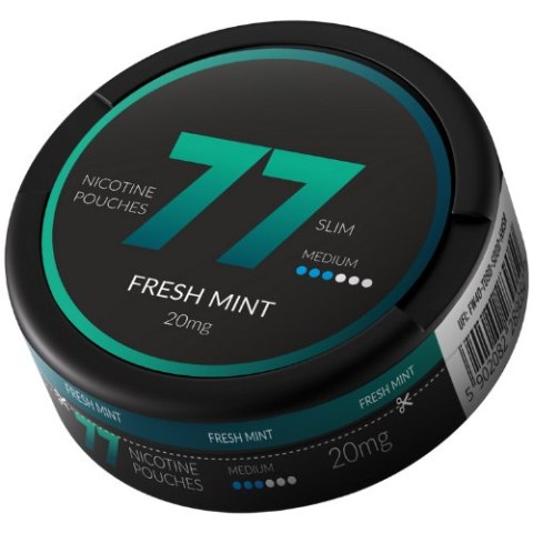 Woreczki nikotynowe 77 Fresh Mint 10.4mg Woreczki nikotynowe 77 Fresh Mint 10.4mg