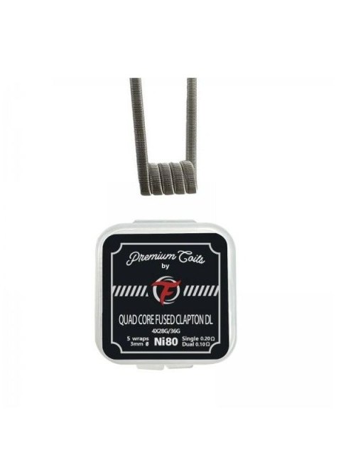 Grzałka Fumytech Quad Core Fused Clapton DL 0.2 OHM Ni80 (10szt) Grzałka Fumytech Quad Core Fused Clapton DL 0.2 OHM Ni80 (10szt)