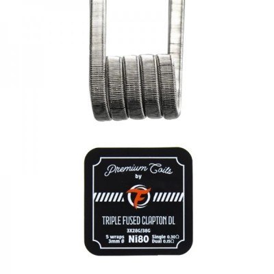 Grzałka Fumytech Triple Fused Clapton DL 0.3 OHM Ni80 (10szt) Grzałka Fumytech Triple Fused Clapton DL 0.3 OHM Ni80 (10szt)
