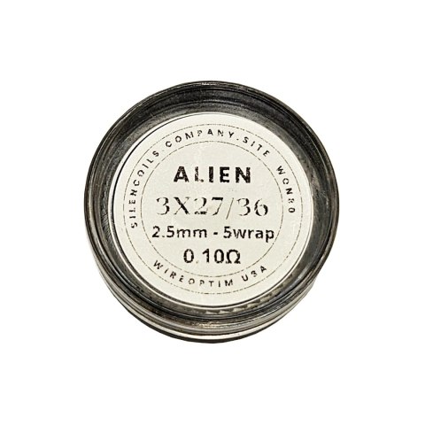 Grzałki SilenCoils Alien - 3x27/36 2.5mm 5w 0.10ohm Grzałki SilenCoils Alien - 3x27/36 2.5mm 5w 0.10ohm