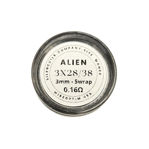 Grzałki SilenCoils Alien - 3x28/38 3mm 5w 0.16ohm