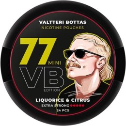 Woreczki Nikotynowe 77 VB Edition Mini Liquorice & Citrus Extra Strong