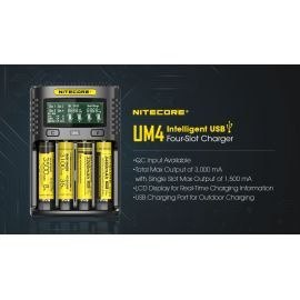 Nitecore - Ładowarka / Chargeur UM4 Nitecore - Ładowarka / Chargeur UM4
