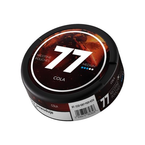 Woreczki nikotynowe 77 Cola 10.4mg Woreczki nikotynowe 77 Cola 10.4mg