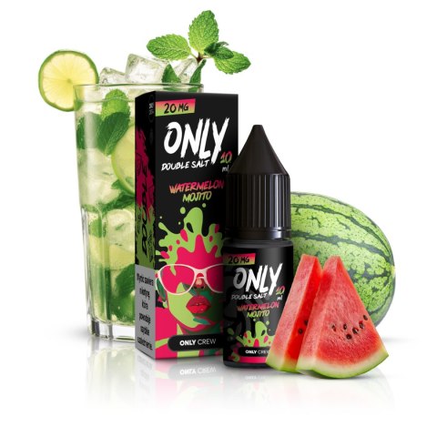 Liquid Only Double Salt 10ml - Watermelon Mojito 20mg