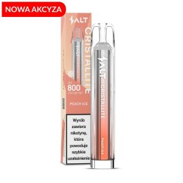 *NOWA AKCYZA* CRISTALLITE 800 Puffs Peach Ice 20mg