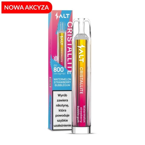 *NOWA AKCYZA* CRISTALLITE 800 Puffs Watermelon Strawberry Bubblegum 20mg *NOWA AKCYZA* CRISTALLITE 800 Puffs Watermelon Strawberry Bubblegum 20mg