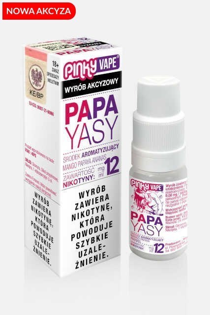 Liquid Pinky Vape - Papayasy 12mg 10ml (A25)