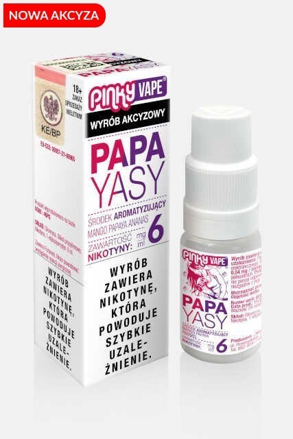 Liquid Pinky Vape - Papayasy 6mg 10ml (A25)
