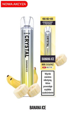 *NOWA AKCYZA* SKE Crystal - Banana Ice 600 puffs 20 mg