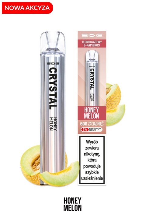 *NOWA AKCYZA* SKE Crystal - Honey Melon 600 puffs 20 mg *NOWA AKCYZA* SKE Crystal - Honey Melon 600 puffs 20 mg