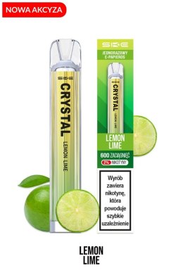 *NOWA AKCYZA* SKE Crystal - Lemon Lime 600 puffs 20 mg