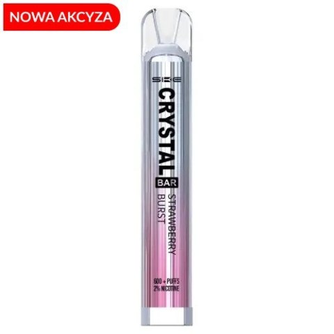 *NOWA AKCYZA* SKE Crystal - Strawberry Burst 600 puffs 20 mg *NOWA AKCYZA* SKE Crystal - Strawberry Burst 600 puffs 20 mg