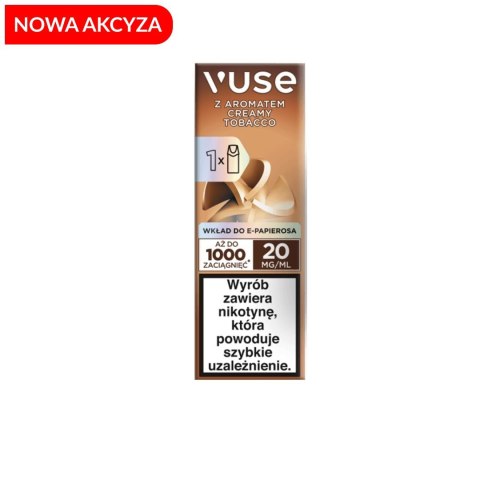 *NOWA AKCYZA* Wkład Vuse 20mg - Creamy Tobacco *NOWA AKCYZA* Wkład Vuse 20mg - Creamy Tobacco