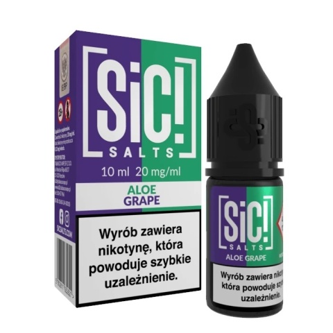 Liquid Sic Salts 10ml - Aloe Grape 20mg (A25)