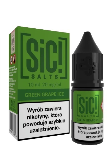 Liquid Sic Salts 10ml - Green Grape 20mg (A25) Liquid Sic Salts 10ml - Green Grape 20mg (A25)
