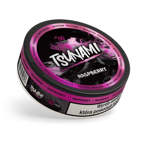 Woreczki Nikotynowe Tsunami - Raspberry 50mg Woreczki Nikotynowe Tsunami - Raspberry 50mg