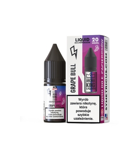Liquid Aroma King Salt 10 ml - Grape Bull 20 mg (A25) Liquid Aroma King Salt 10 ml - Grape Bull 20 mg (A25)