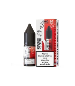 Liquid Aroma King Salt 10 ml - Strawberry Ice Cream 20 mg (A25)