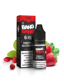 Liquid BANG BANG 10ml - Strawberry & Wild Strawberry 6mg (A25)