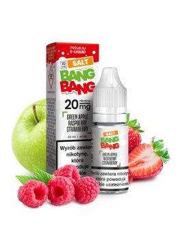 Liquid Bang Bang Salt 20mg 10ml - Green Apple Raspberry Strawberry (A25)
