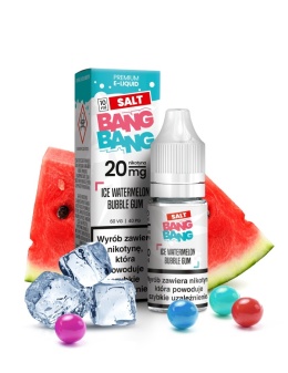 Liquid Bang Bang Salt 20mg 10ml - Ice Watermelon Bubblegum (A25)