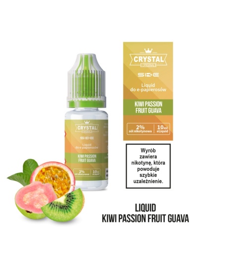 Liquid Crystal Salt - Kiwi Passion Fruit Guava 20 mg - 10 ml (A25) Liquid Crystal Salt - Kiwi Passion Fruit Guava 20 mg - 10 ml (A25)