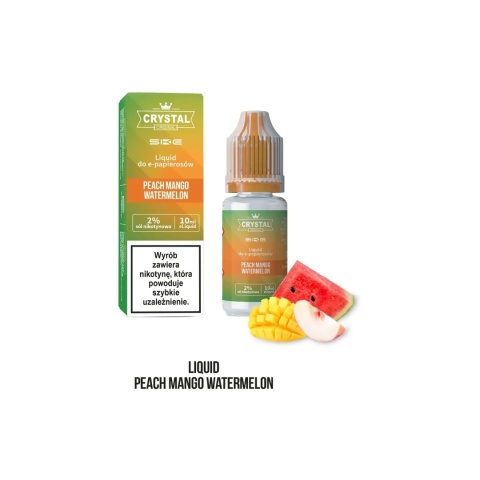 Liquid Crystal Salt - Peach Mango Watermelon 20 mg 10 ml (A25) Liquid Crystal Salt - Peach Mango Watermelon 20 mg 10 ml (A25)