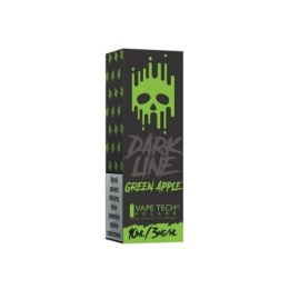 Liquid DARK LINE 10ml - Green Apple 3mg (A25)